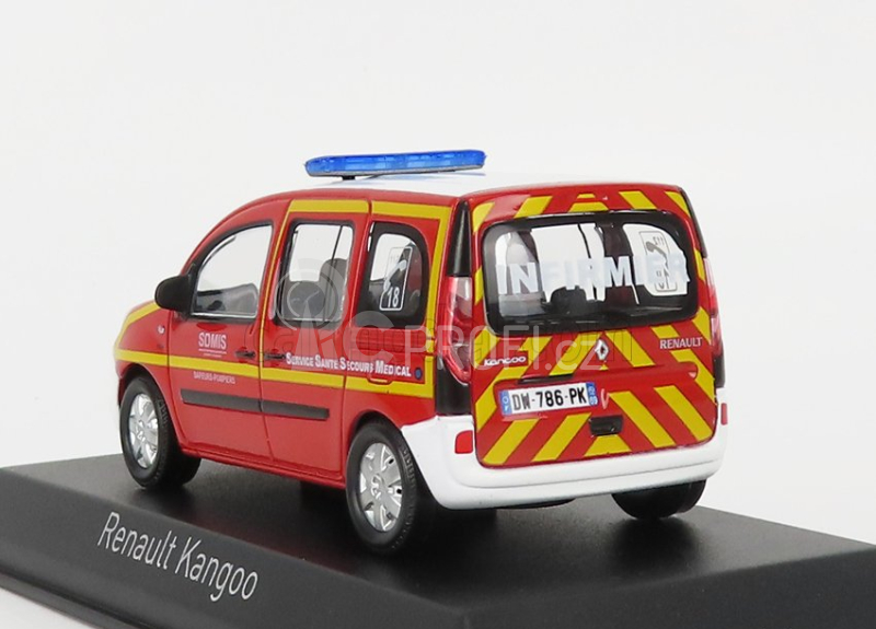 Norev Renault Kangoo Infirmier Sssm Pompiers 2013 1:43 Červená Bílá Žlutá