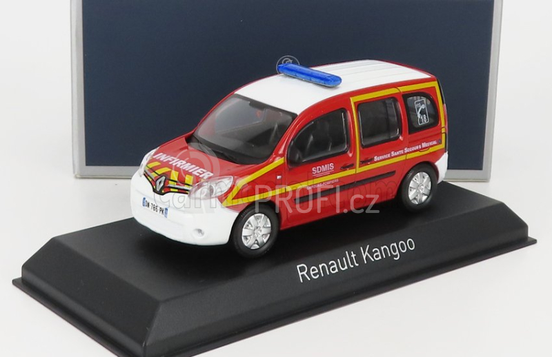 Norev Renault Kangoo Infirmier Sssm Pompiers 2013 1:43 Červená Bílá Žlutá