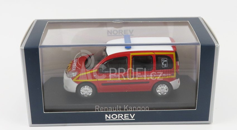 Norev Renault Kangoo Infirmier Sssm Pompiers 2013 1:43 Červená Bílá Žlutá