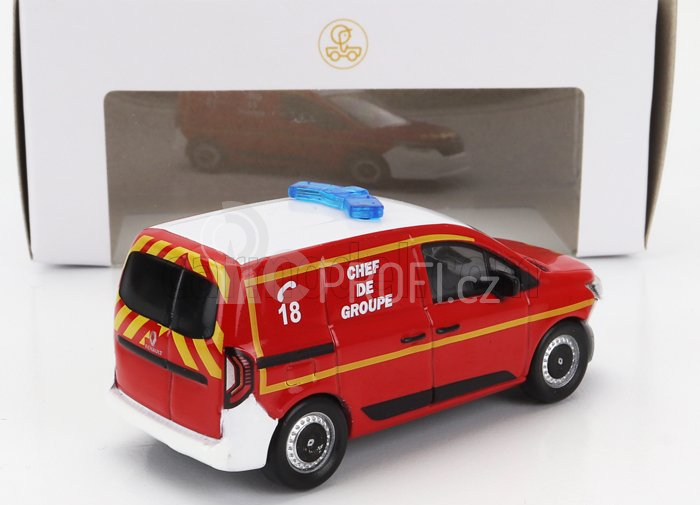 Norev Renault Kangoo Van Sapeurs Pompiers Chef De Group 2023 1:64 Červená Bílá