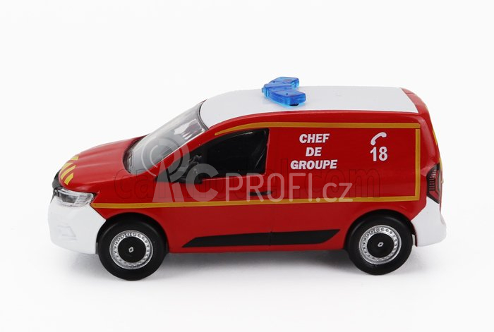 Norev Renault Kangoo Van Sapeurs Pompiers Chef De Group 2023 1:64 Červená Bílá