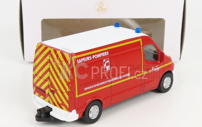 Norev Renault Master Van Ambulance Sapeurs Pompiers Secours 2014 1:64 Red