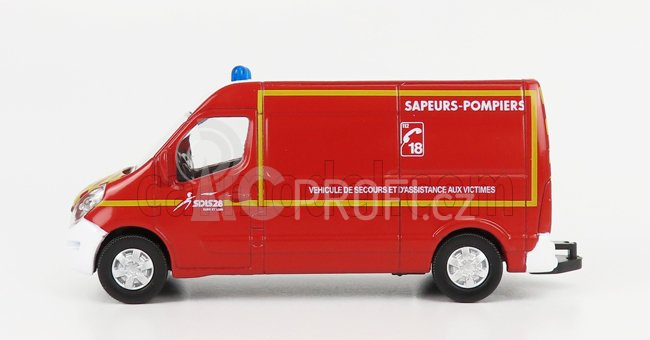Norev Renault Master Van Ambulance Sapeurs Pompiers Secours 2014 1:64 Red