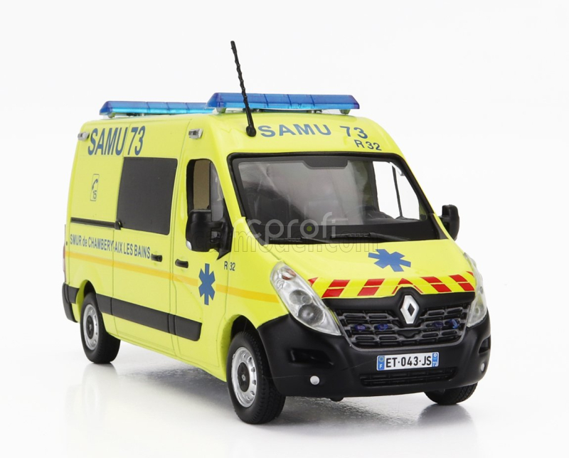 Norev Renault Master Van Samu Ambulance 2014 1:43 Žlutá