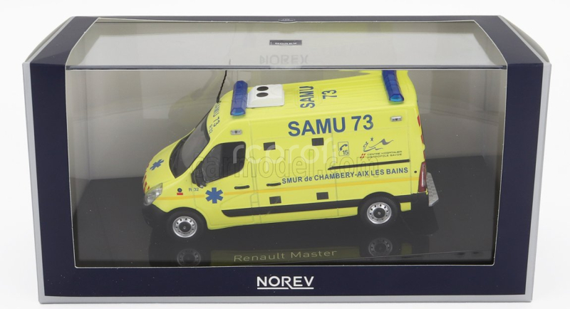 Norev Renault Master Van Samu Ambulance 2014 1:43 Žlutá