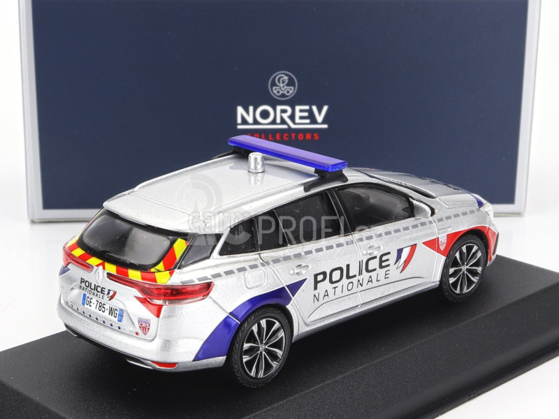 Norev Renault Megane Sport Tourer Sw Station Wagon Crs Police Nationale 2022 1:43 Silver Red