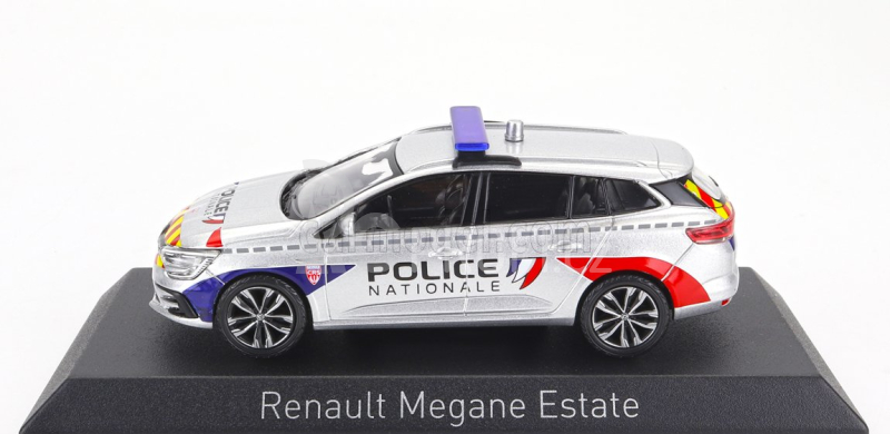 Norev Renault Megane Sport Tourer Sw Station Wagon Crs Police Nationale 2022 1:43 Silver Red