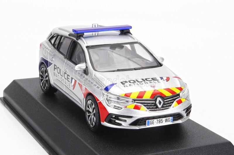 Norev Renault Megane Sport Tourer Sw Station Wagon Crs Police Nationale 2022 1:43 Silver Red
