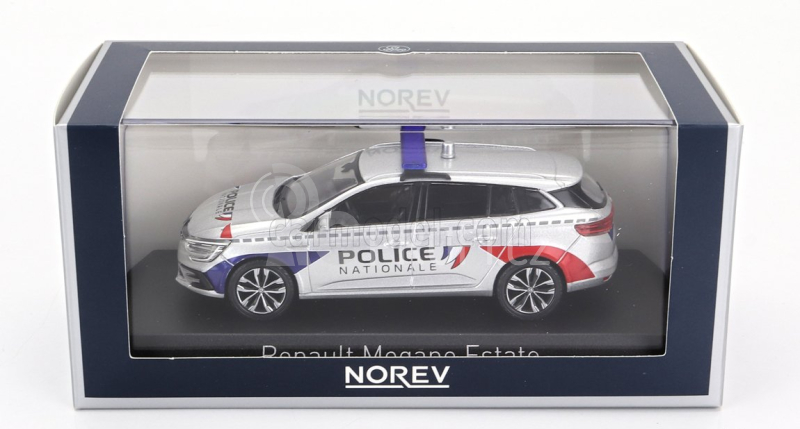 Norev Renault Megane Sport Tourer Sw Station Wagon Police Nationale 2022 1:43 Silver Red