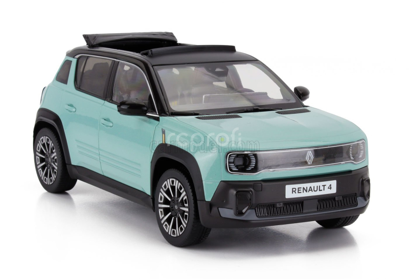 Norev Renault R4 E-tech 100% Open Roof 2025 1:18 Světle Zelená
