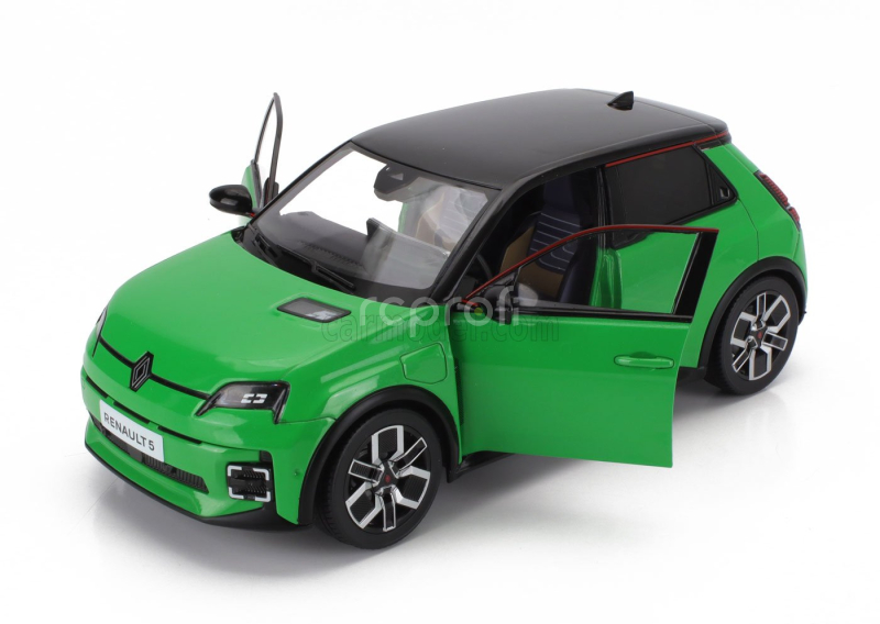 Norev Renault R5 E-tech 2024 1:18 Pop Zelená Černá