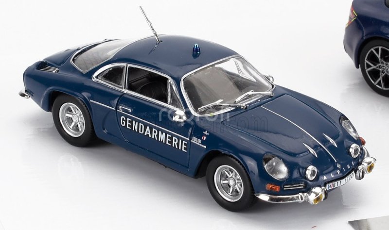 Norev Renault Set 2x A110 Alpine Gendarmerie Coupe 2022 + 1600s Coupe Gendarmerie 1971 1:43 Blue
