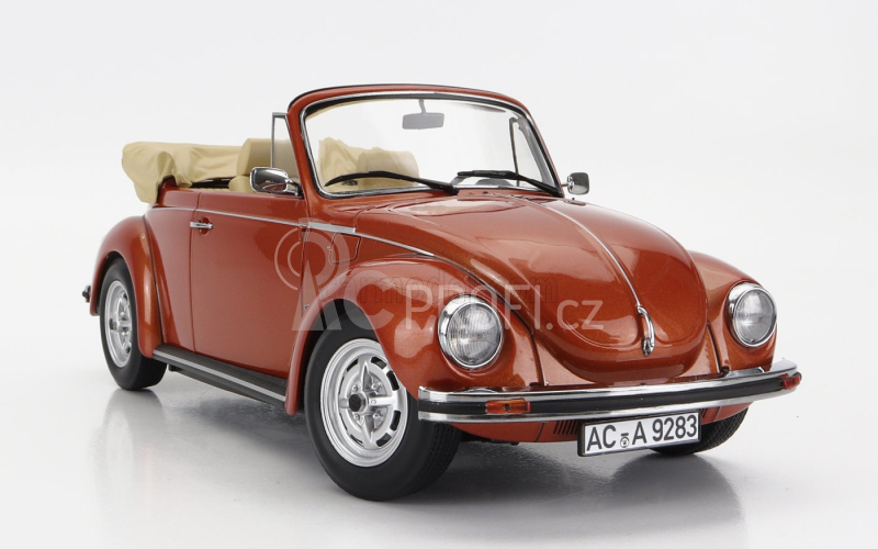 Norev Volkswagen Beetle 1303 Cabriolet Open 1976 1:18 Brown Met