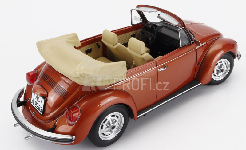 Norev Volkswagen Beetle 1303 Cabriolet Open 1976 1:18 Brown Met