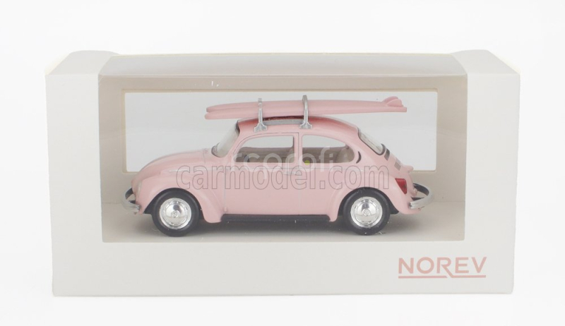Norev Volkswagen Beetle Coccinelle 1973 - With Surfing Board 1:43 Pink