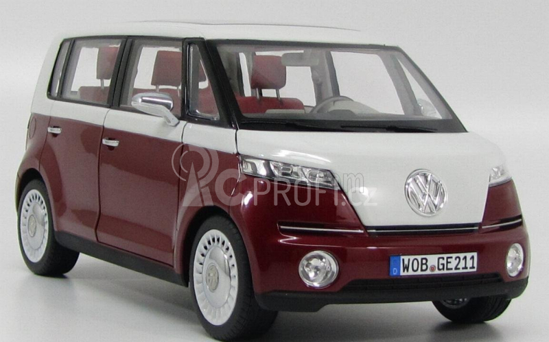 Norev Volkswagen Bulli Minibus Concept Motorshow Geneve 2011 1:18 Červená Met Bílá