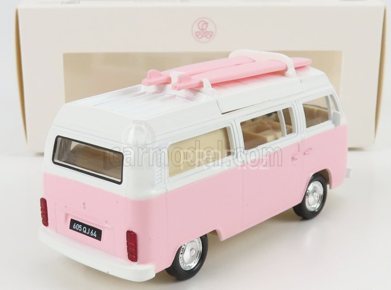 Norev Volkswagen T2b Camper Van 1962 1:43 Růžová Bílá