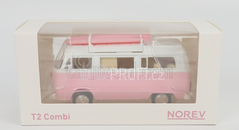 Norev Volkswagen T2b Camper Van 1962 1:43 Růžová Bílá