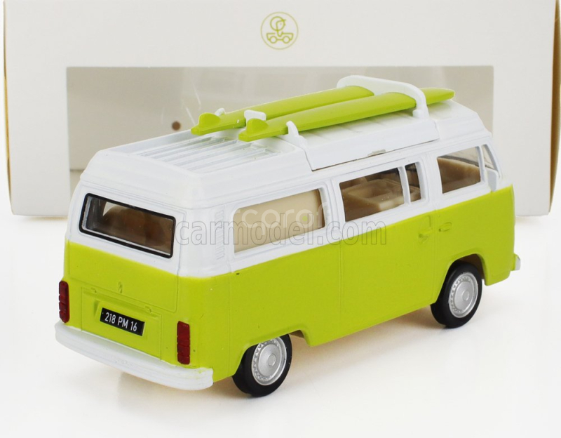 Norev Volkswagen T2b Camper Van 1962 1:43 Světle Zelená Bílá
