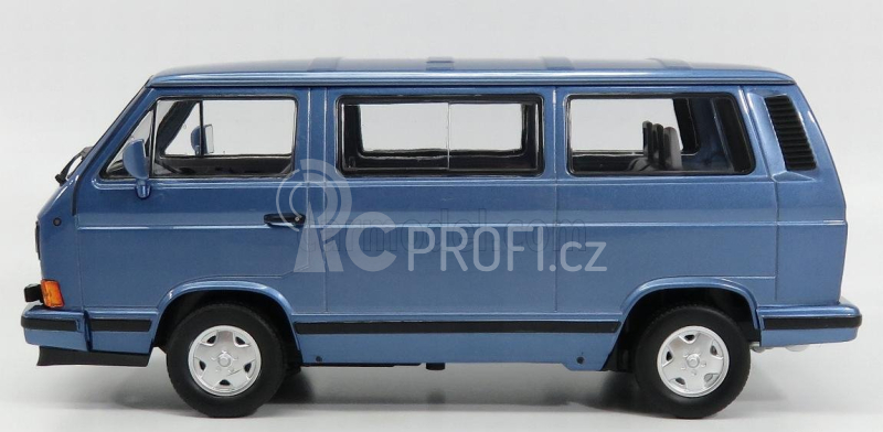 Norev Volkswagen T3 Multivan Minibus Blue Star 1992 1:18 Světle Modrá Met