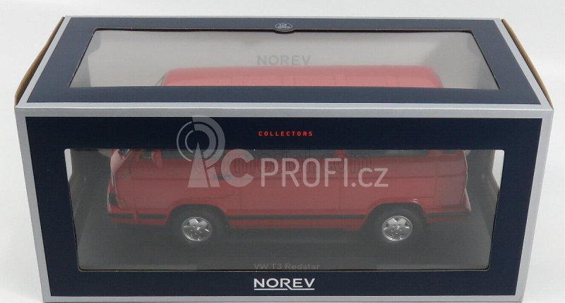 Norev Volkswagen T3 Multivan Minibus Red Star 1992 1:18 Red