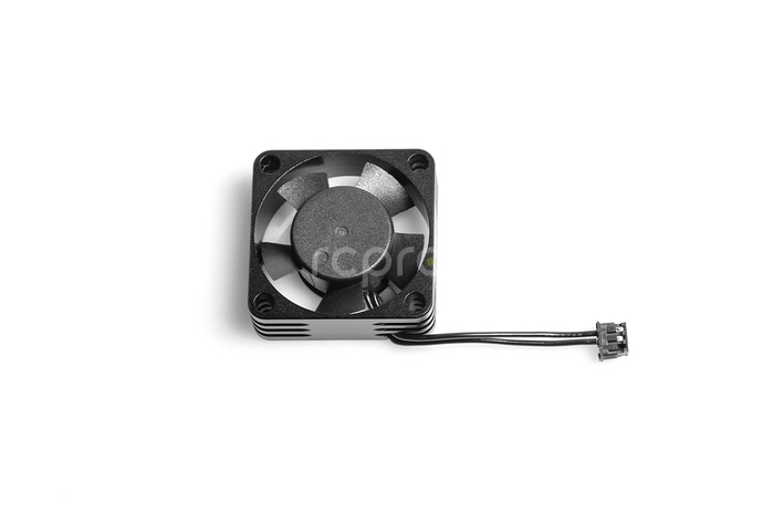 NOSRAM Hliníkový HighRev. ventilátor pro regulátory 30x30x10mm - 1S/2S - ESC konektor