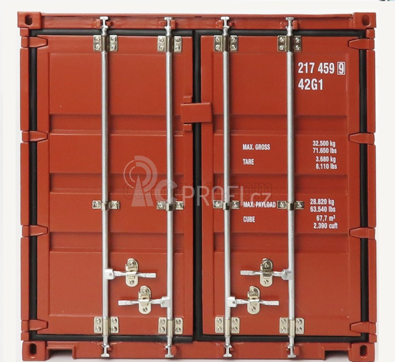 Nzg Accessories International Sea-container 40 For Trailer 1:18 Brown