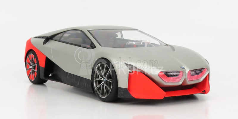 Nzg BMW Vision M Next 2019 1:18 Matná Stříbrná Červená Fluo