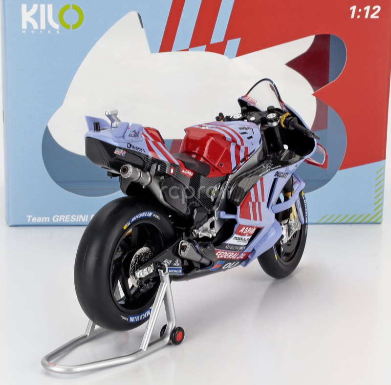 Nzg Ducati Desmosedici Gp23 Team Gresini Racing N 93 Motogp Season 2024 Marc Marquez 1:12 Světle Modrá