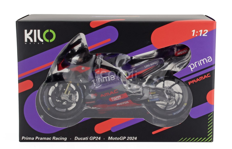 Nzg Ducati Desmosedici Gp24 Team Pramac Racing N 21 Motogp Season 2024 Franco Morbidelli 1:12 Fialová Červená Černá