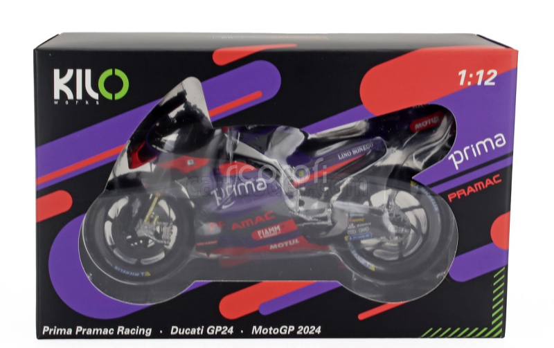 Nzg Ducati Desmosedici Gp24 Team Pramac Racing N 89 World Champion Motogp Season 2024 Jorge Martin 1:12 Fialová Červená Černá