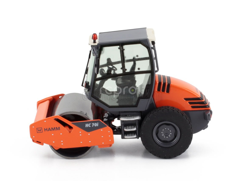 Nzg Hamm Hc70i Rullo Vibrante Bitamburo Liscio - Schiacciasassi - Stone Crusher Roll 1:50 Šedo Oranžová