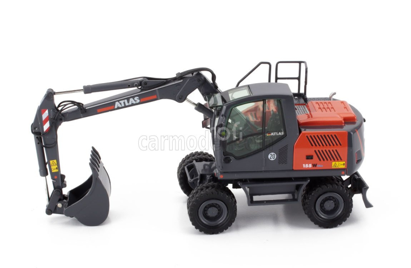 Nzg Kaelble 155w Atlas Escavatore Gommato - Excavator 1:50 Šedo Oranžová