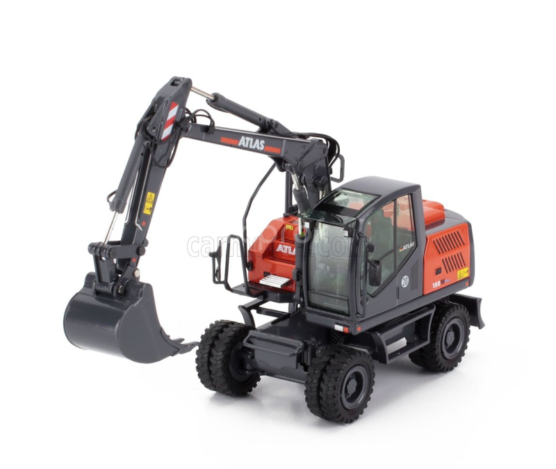 Nzg Kaelble 155w Atlas Escavatore Gommato - Excavator 1:50 Šedo Oranžová