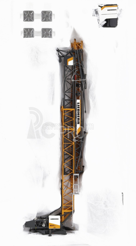 Nzg Liebherr 81 K.1 Gru Edile Automontante - Fast Erectering Crane 1:50 Žlutá Černá