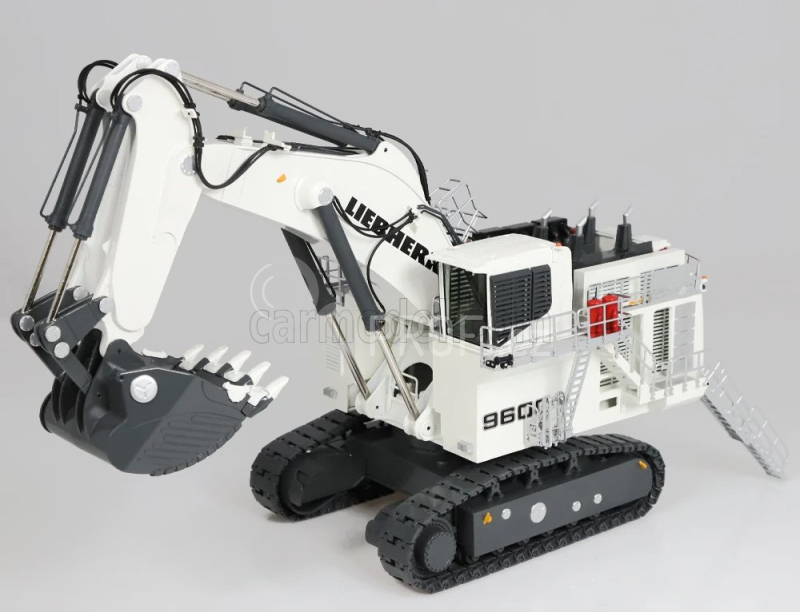 Nzg Liebherr R9600 Escavatore Cingolato Cava Mineraria - Mining Excavator 1:50 Bílá Černá