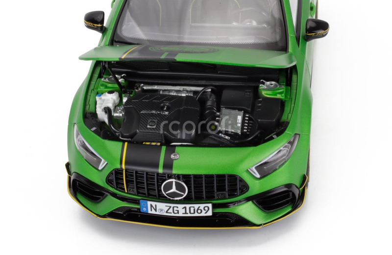 Nzg Mercedes benz A-class A45s 4-matic Amg 2023 1:18 Zelená S Černou