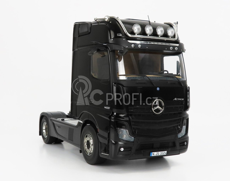 Nzg Mercedes benz Actros 2 1863 Gigaspace 4x2 Mirrorcam Tractor Truck 2-assi 2018 1:18 Black