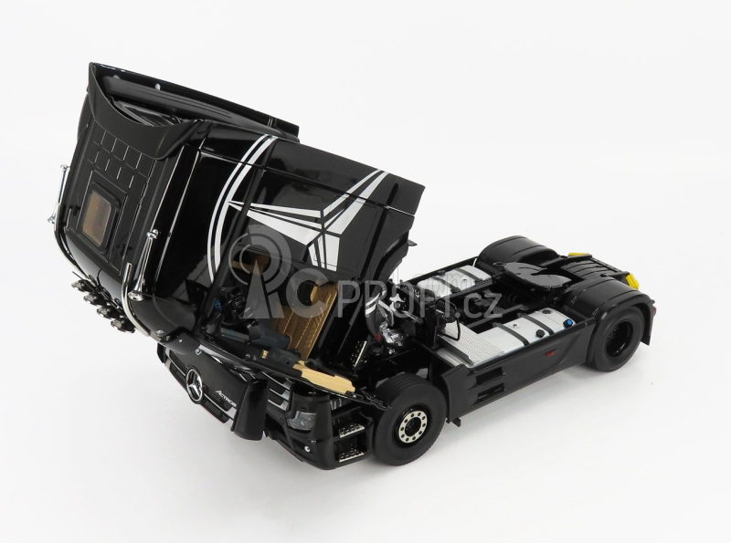 Nzg Mercedes benz Actros 2 1863 Gigaspace 4x2 Mirrorcam Tractor Truck Logo Mercedes 2-assi 2018 1:18 Black