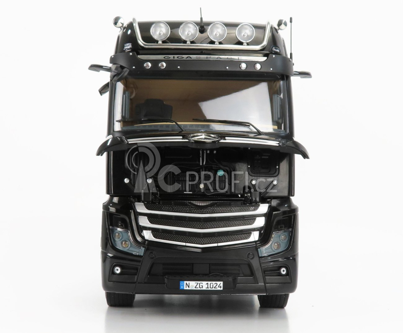 Nzg Mercedes benz Actros 2 1863 Gigaspace 4x2 Mirrorcam Tractor Truck Logo Mercedes 2-assi 2018 1:18 Black