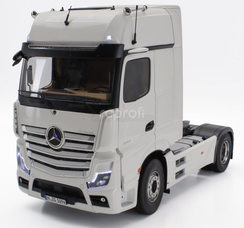 Nzg Mercedes benz Actros L 1863 Gigaspace 4x2 Tractor Truck 2-assi 2023 1:18 Bílá