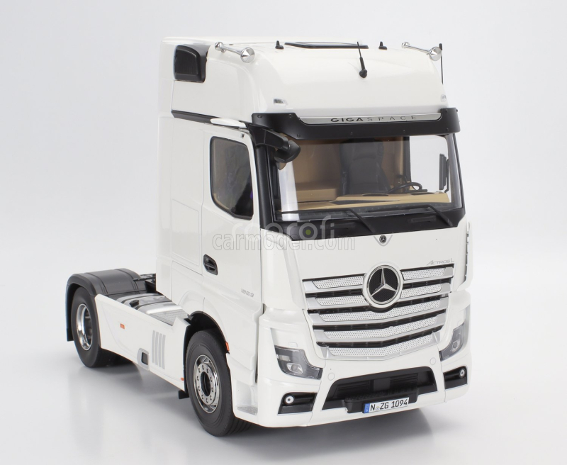 Nzg Mercedes benz Actros L 1863 Gigaspace 4x2 Tractor Truck 2-assi 2023 1:18 Bílá