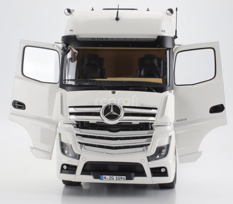 Nzg Mercedes benz Actros L 1863 Gigaspace 4x2 Tractor Truck 2-assi 2023 1:18 Bílá