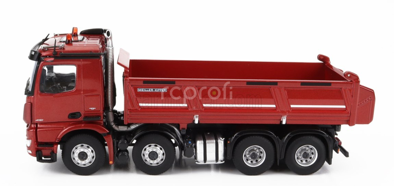 Nzg Mercedes benz Arocs 4151 8x4 Meiller Kipper Cassone Ribaltabile 4-assi 2019 1:50 Red Met