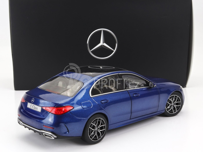 Nzg Mercedes benz C-class (w206) 2021 1:18 Spektrální Modrá Černá