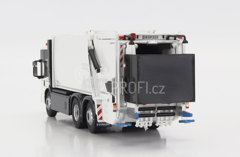 Nzg Mercedes benz Econic Truck Faun Variopress Enginius Refuse Lorry Bluepower - Trasporto Raccolta Rifiuti Urbani 3-assi 2022 1:50 Bílá