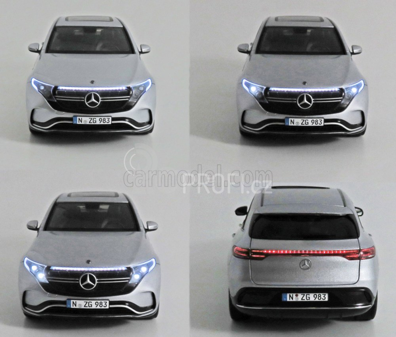 Nzg Mercedes benz Eqc 400 (n293) 4matic 2019 1:18 Hightech Stříbro