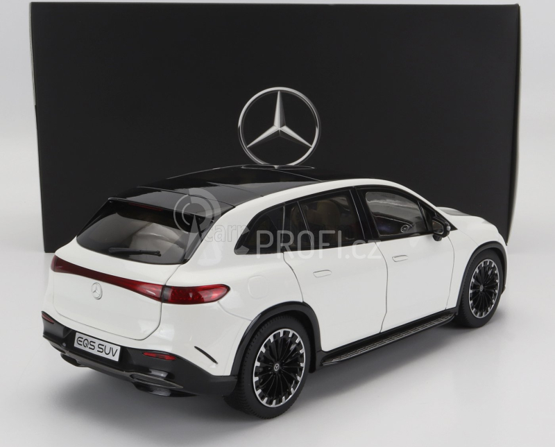 Nzg Mercedes benz Eqs Suv (x296) Von Mercedes-eq 2022 1:18 Diamantově Bílá