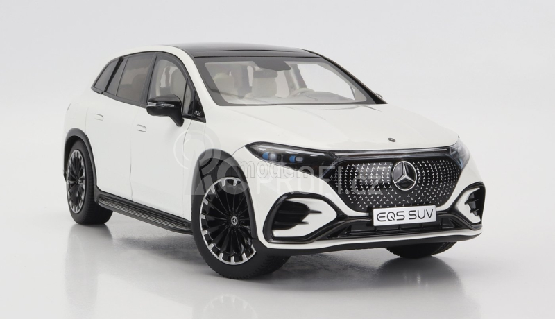 Nzg Mercedes benz Eqs Suv (x296) Von Mercedes-eq 2022 1:18 Diamantově Bílá