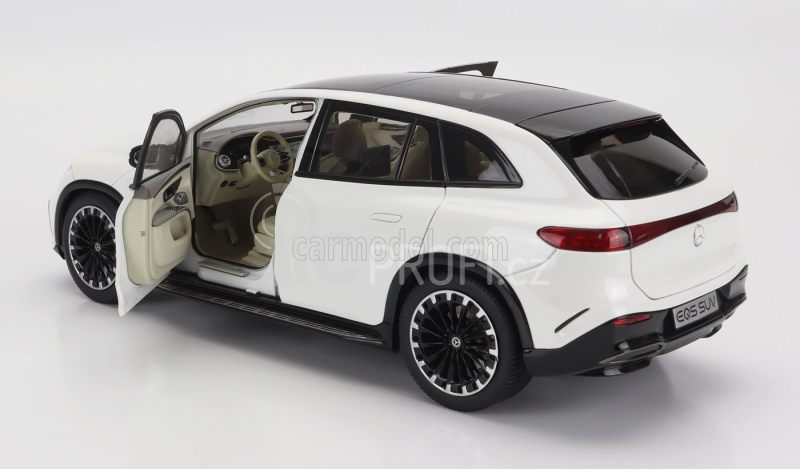 Nzg Mercedes benz Eqs Suv (x296) Von Mercedes-eq 2022 1:18 Diamantově Bílá